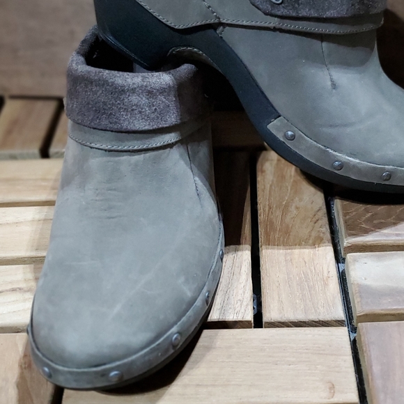 Merrell Drizzle Luxe Wrap Studded Nubuck Leather Slip-On Mule Clogs - Picture 5 of 7